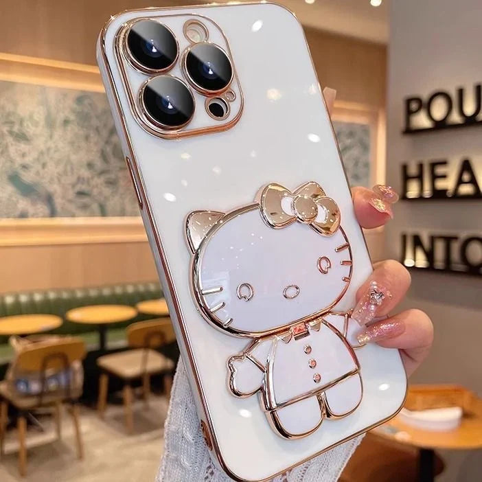 Mirror Kitty Stand Case