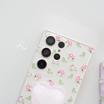 Blossom Case with Heart Pop Grip Case