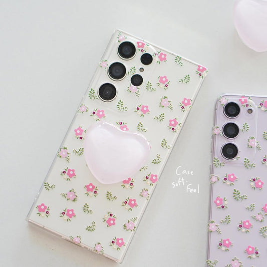 Blossom Case with Heart Pop Grip Case