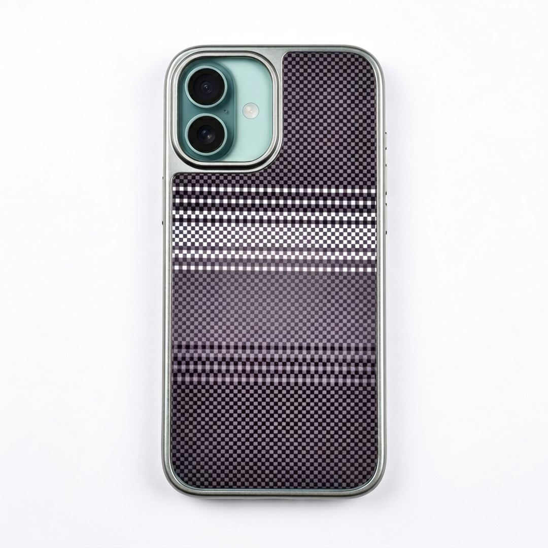 Diamond Pattern Hard Shell Case - iPhone