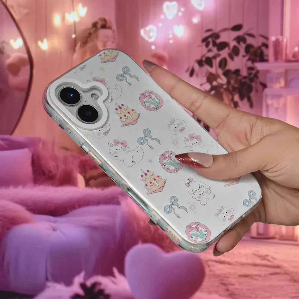 Kawaii Kitty Clear Case - iPhone