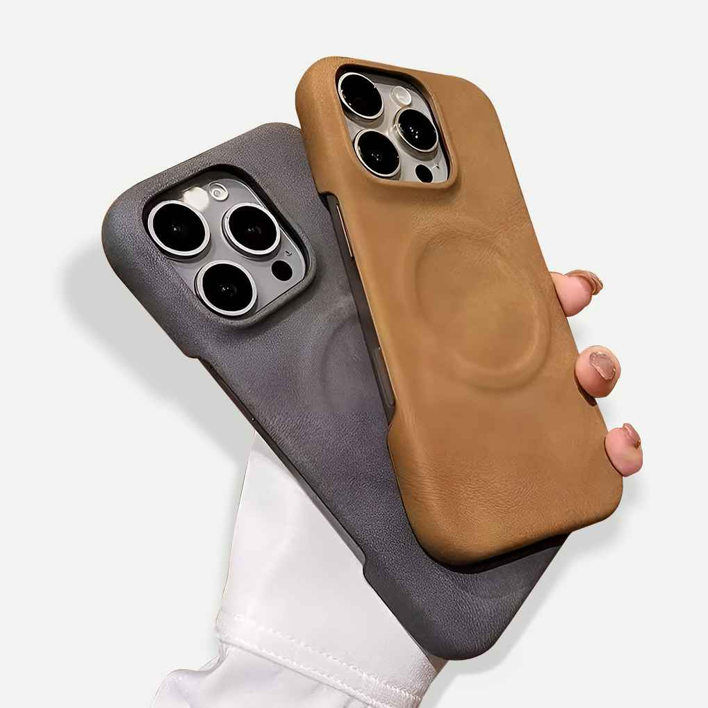 Suede Leather MagSafe Case