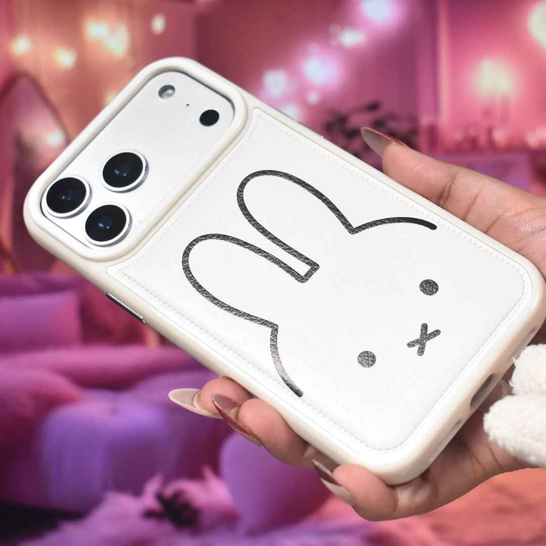 Bunny Bliss Leather Case - iPhone