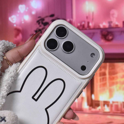 Bunny Bliss Leather Case - iPhone