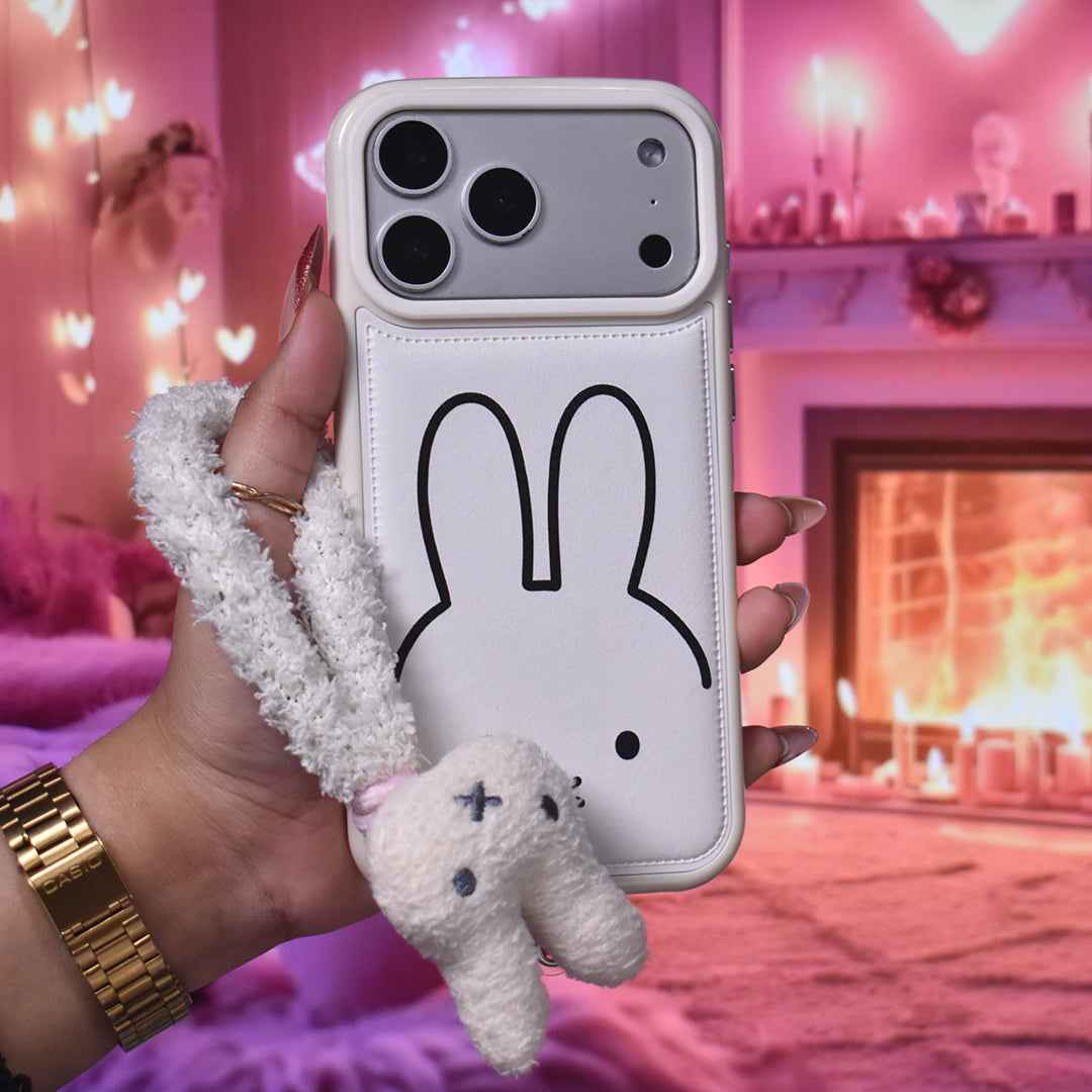 Bunny Bliss Leather Case - iPhone