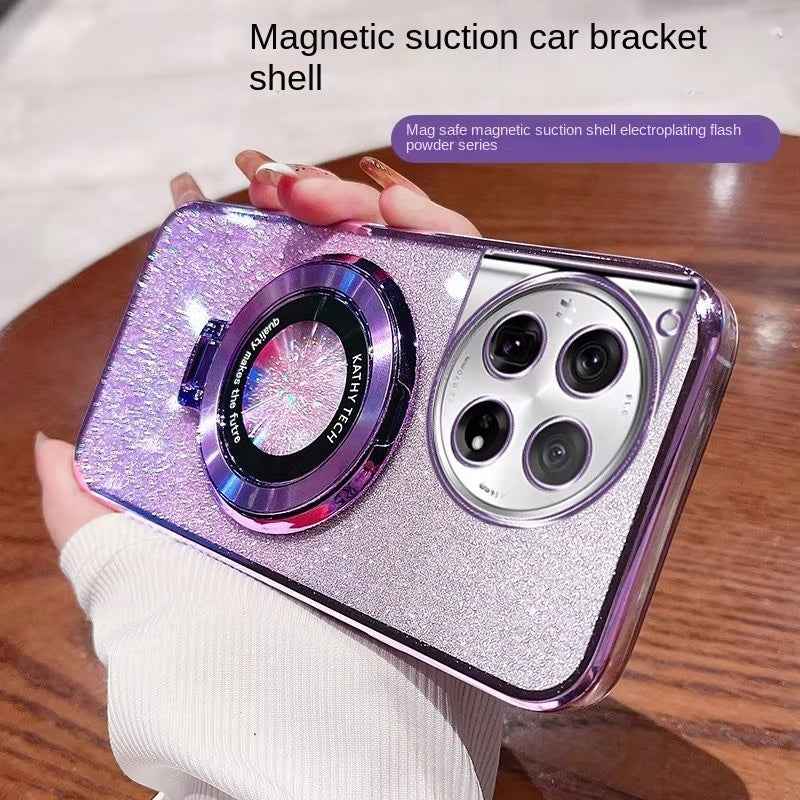 OnePlus - Electroplating Glitter Magnetic Bracket Shell Case