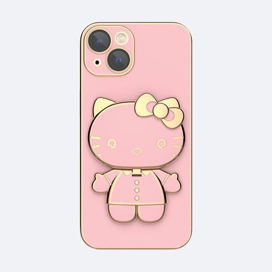 iPhone 14 Series - Mirror Kitty Socket Case