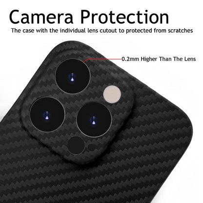 iPhone 14 Pro - Ultra Thin Carbon Fiber Texture Case