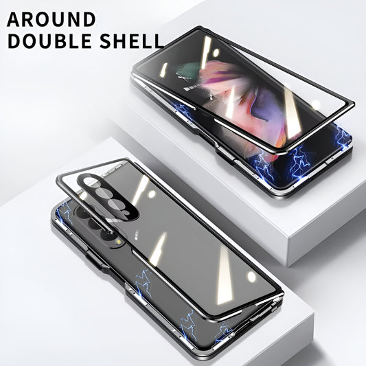 Galaxy Z Fold4 - Double Sided Magnetic Metal Frame Case