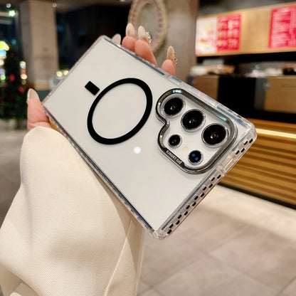 Dotted Acrylic Transparent Magnetic Case - Galaxy
