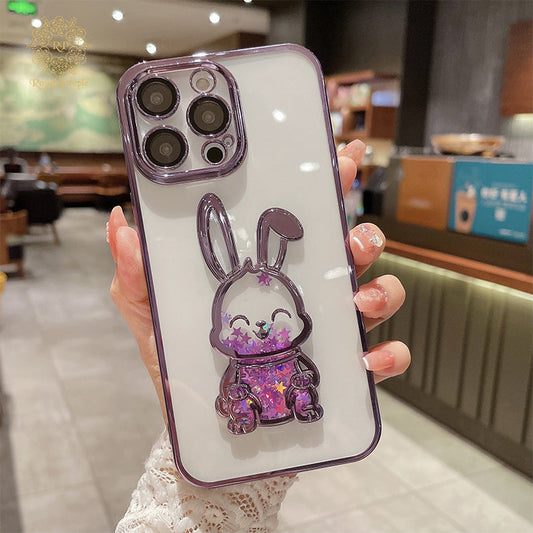 iPhone - Rabbit Liquid Sand Phone Case