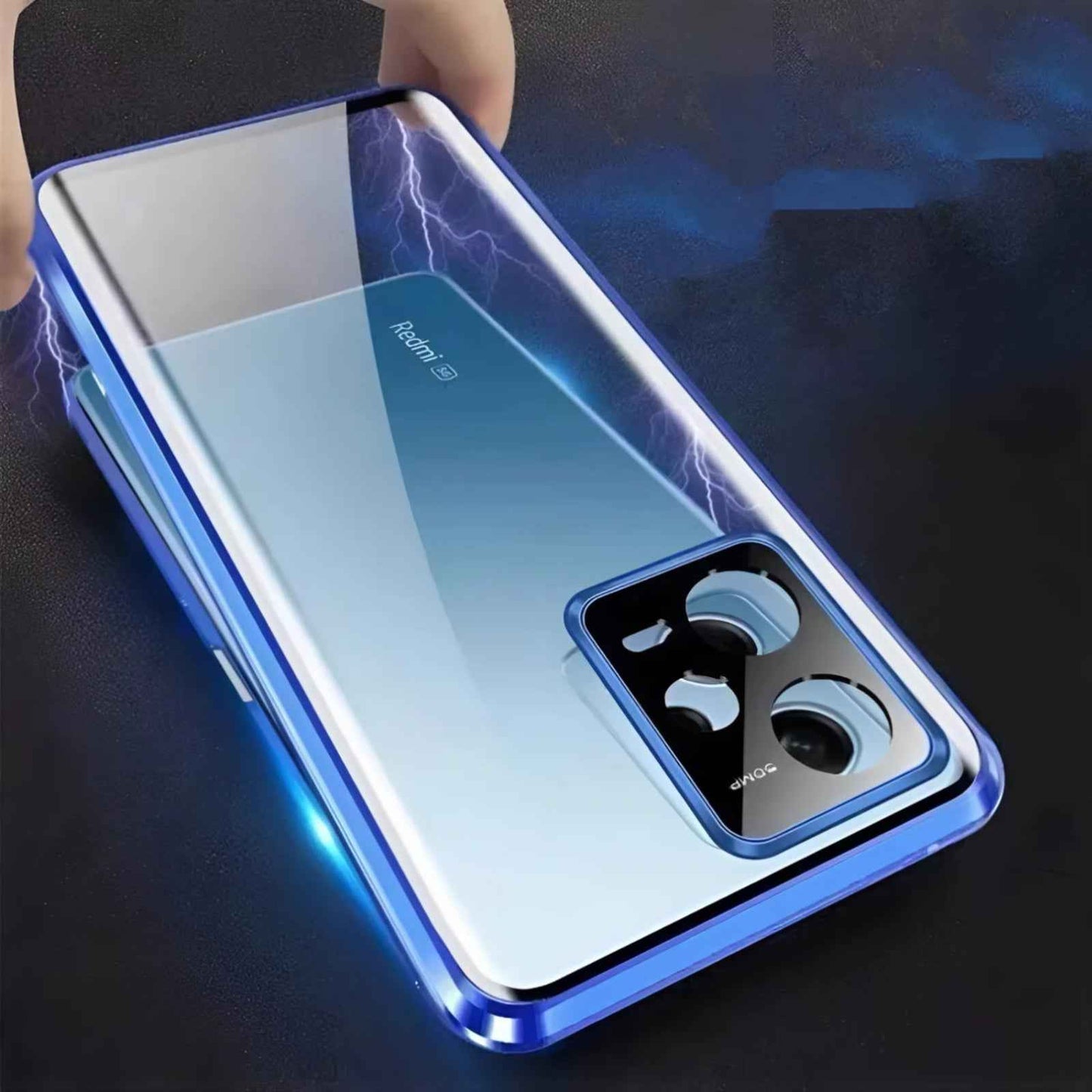 Redmi Note 12 Pro Double Sided Magnetic Metal Frame Case