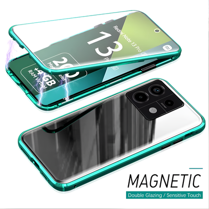 Redmi Note Series - Double Sided Magnetic Metal Frame Case