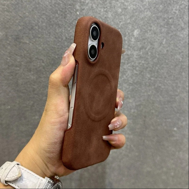Suede Leather MagSafe Case - iPhone Series