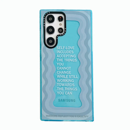 Galaxy - Inspirational Text Wave Case