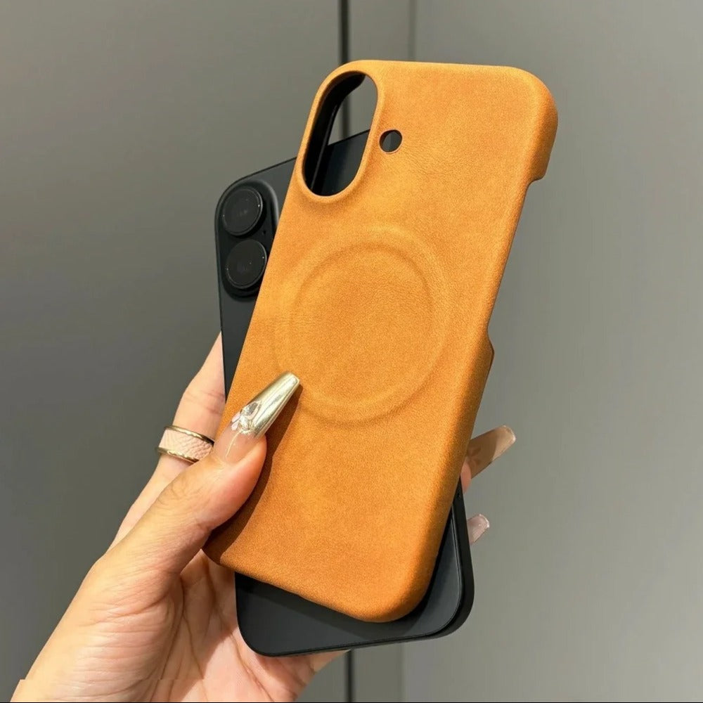 Suede Leather MagSafe Case - iPhone Series