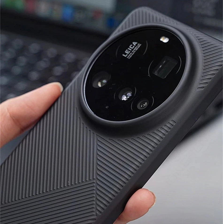 Frosting Matte Stripe Pattern Case - Xiaomi