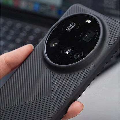 Frosting Matte Stripe Pattern Case - Xiaomi