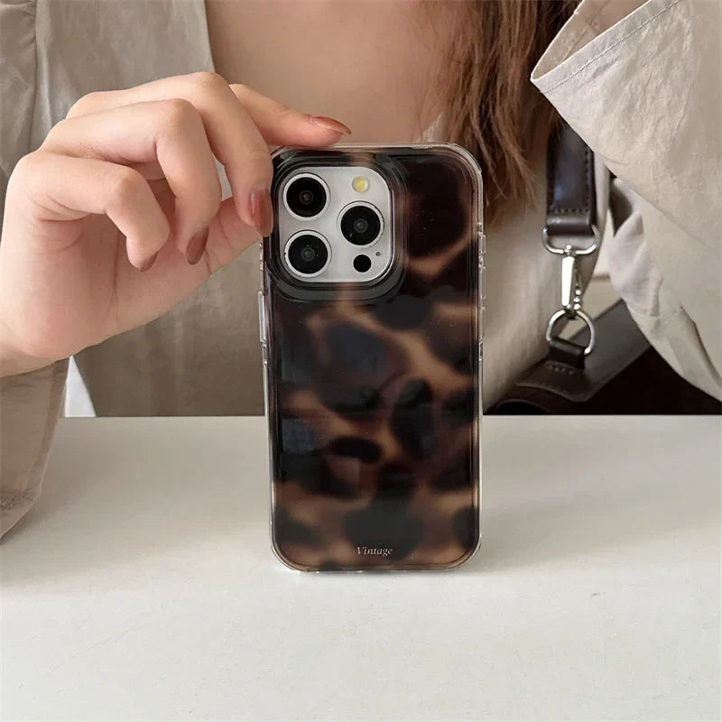 Amber Tortoise Grip Case