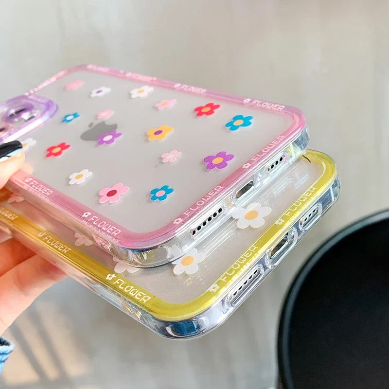 Flower Painted Clear Case