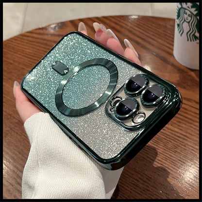 iPhone 14 Series - Luxury Glitter Plating Magsafe Case