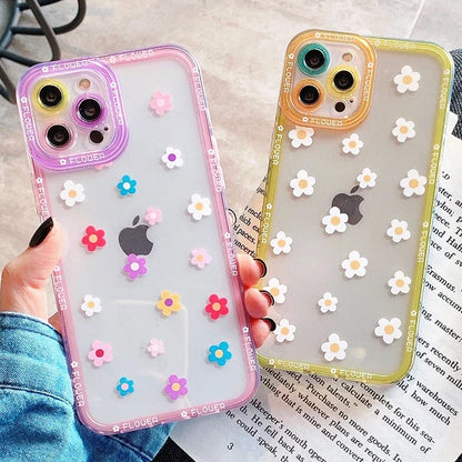 Flower Painted Clear Case