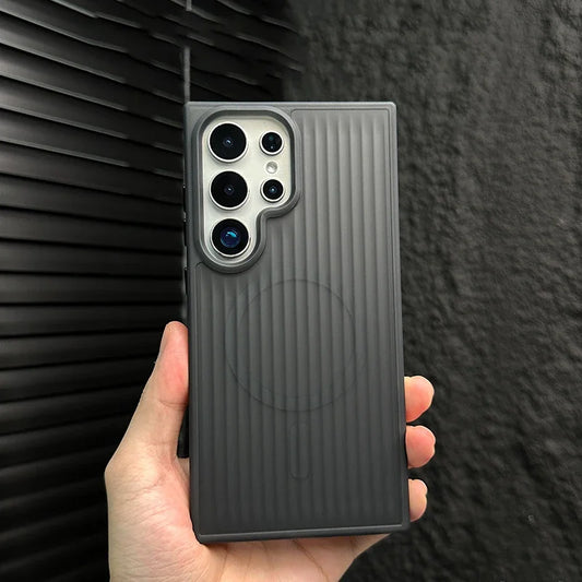 Galaxy S Series - Striped Armor MagSafe Case