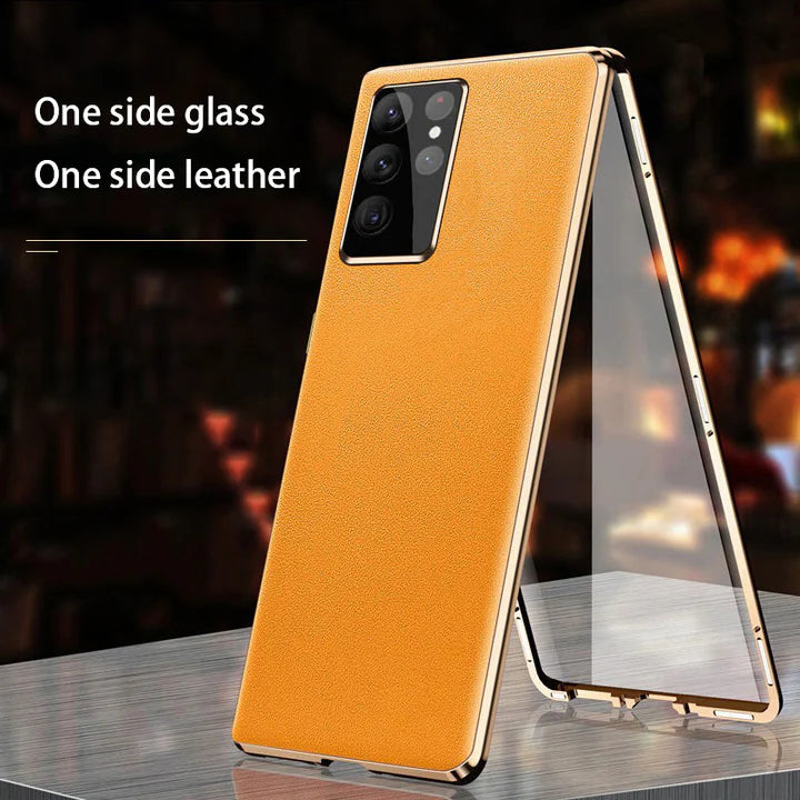 Galaxy S Series - Double Sided Magnetic Leather Case