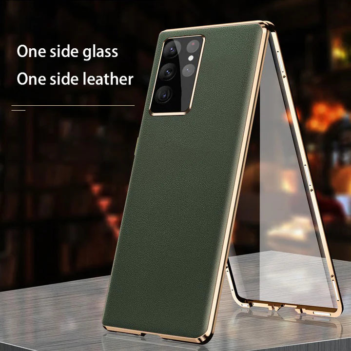 Galaxy S Series - Double Sided Magnetic Leather Case