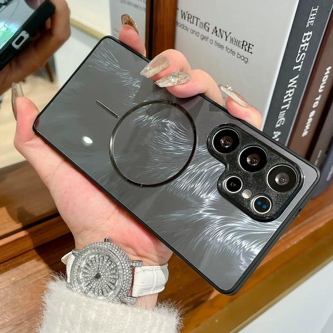 Laser Aurora Feather Case - Galaxy