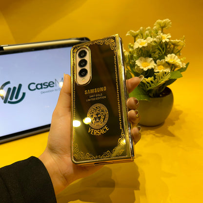 Galaxy Z Fold Series - Luxe Camera Protective Gold Plated Case