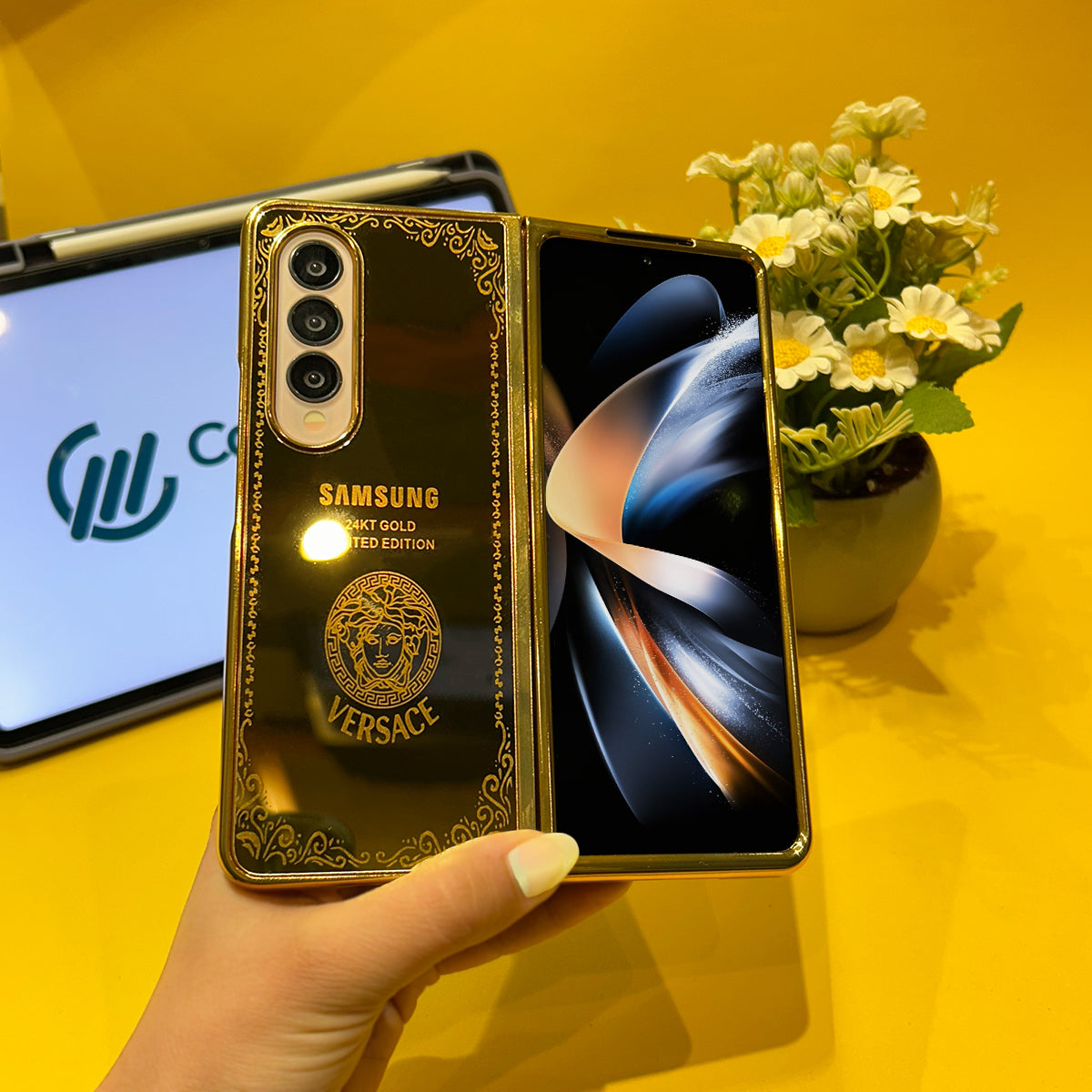 Galaxy Z Fold Series - Luxe Camera Protective Gold Plated Case