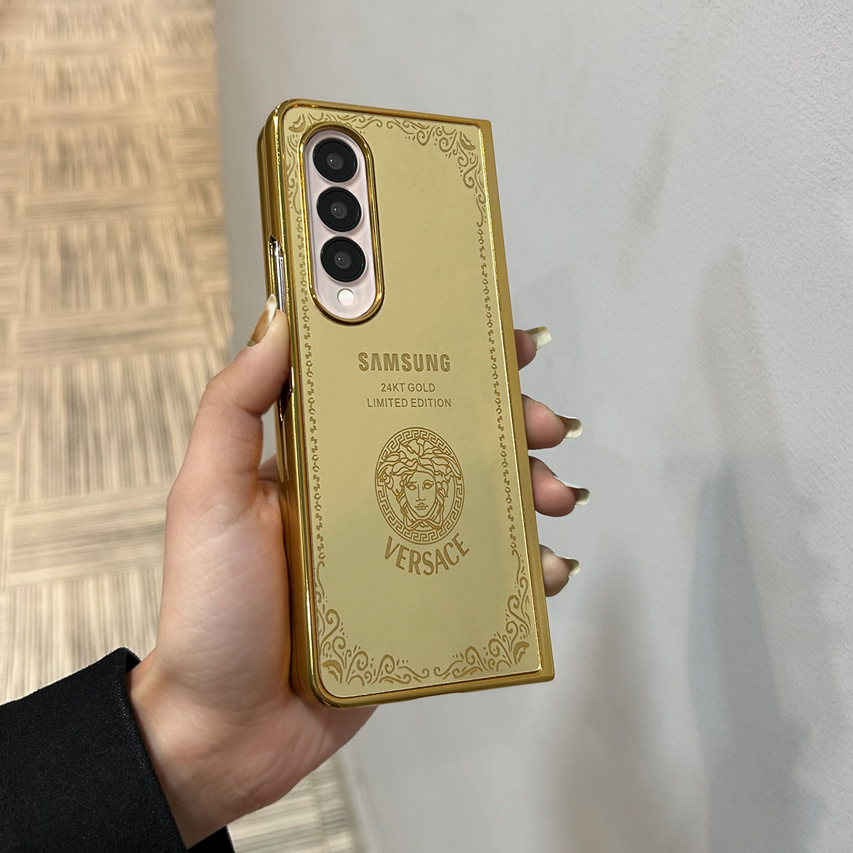 Galaxy Z Fold Series - Luxe Camera Protective Gold Plated Case