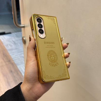 Galaxy Z Fold Series - Luxe Camera Protective Gold Plated Case