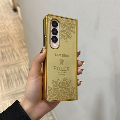 Galaxy Z Fold Series - Luxe Camera Protective Gold Plated Case