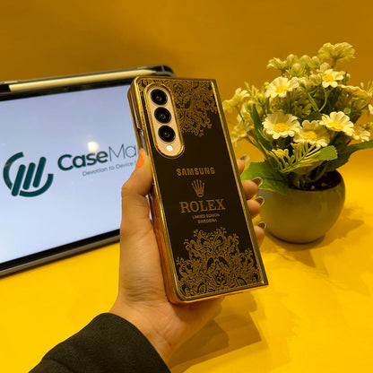 Galaxy Z Fold Series - Luxe Camera Protective Gold Plated Case