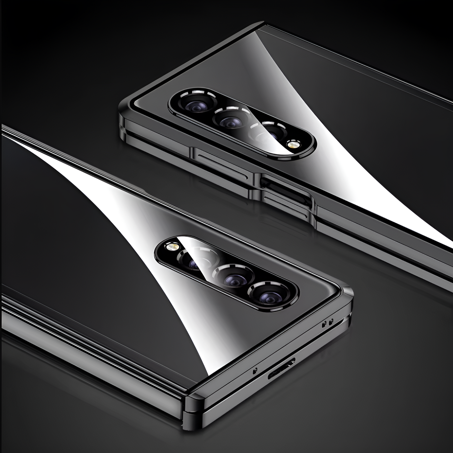Galaxy Z Fold4 - Double Sided Magnetic Metal Frame Case