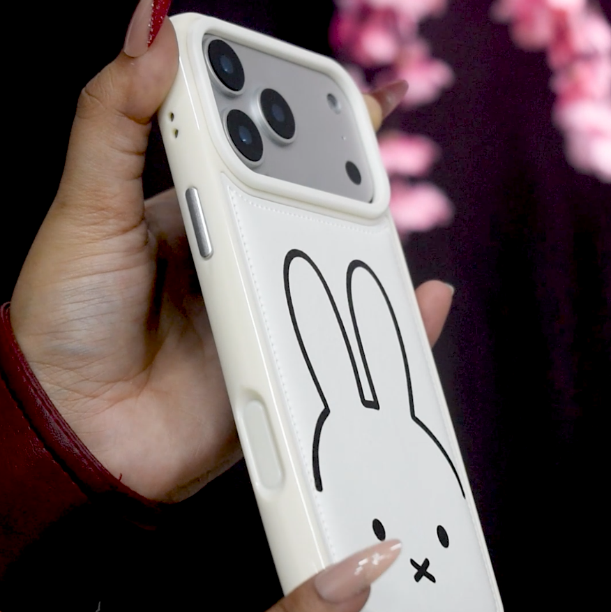 Bunny Bliss Leather Case - iPhone