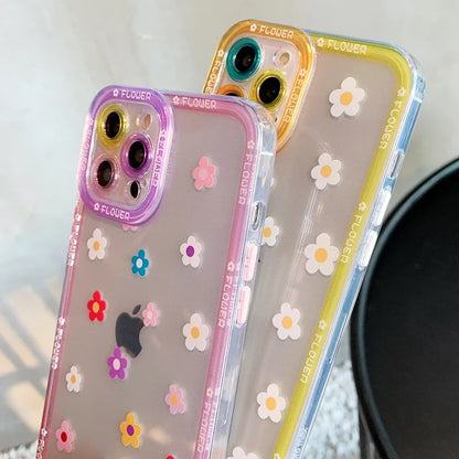 Flower Painted Clear Case