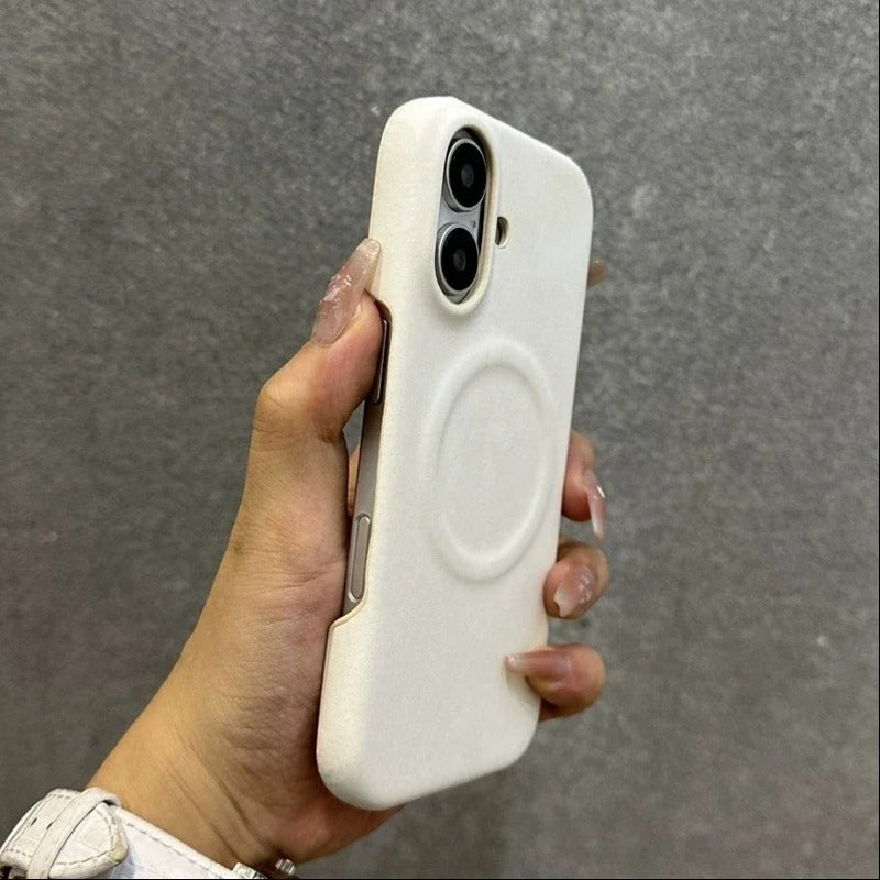 Suede Leather MagSafe Case - iPhone Series