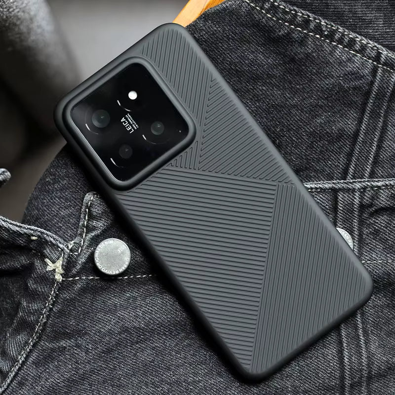 Frosting Matte Stripe Pattern Case - Xiaomi
