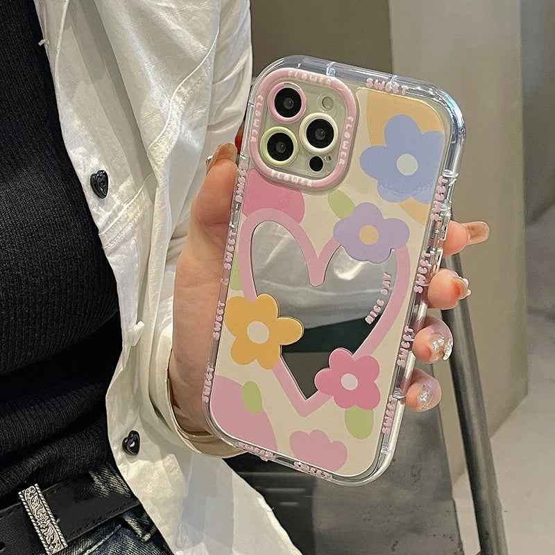 Sweet Heart Floral Case - iPhone