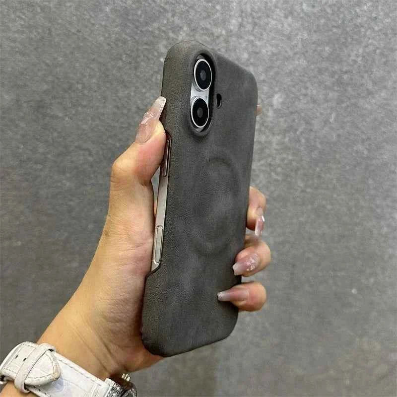 Suede Leather MagSafe Case