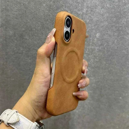 Suede Leather MagSafe Case