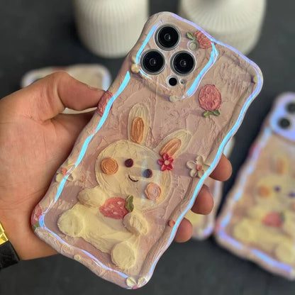 Twisted Frame Rabbit Case - iPhone