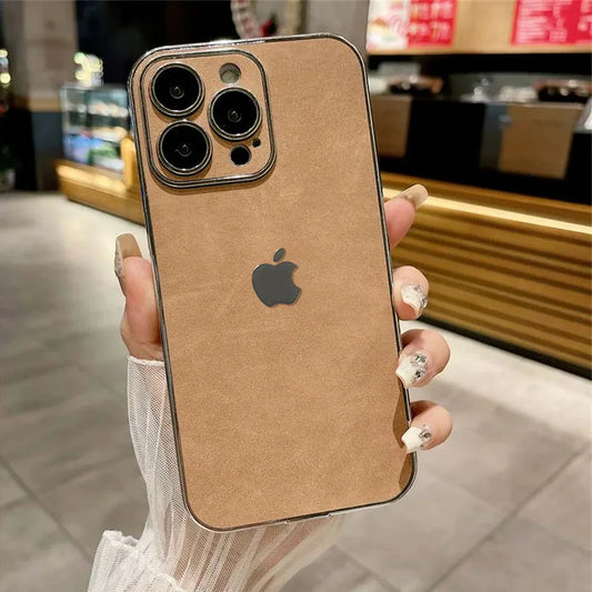 iPhone Series - Electroplated Lambskin Protective Case