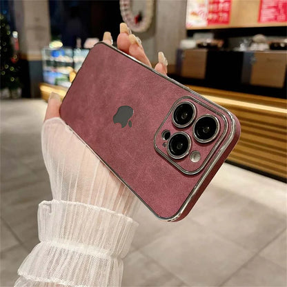 Electroplated Lambskin Protective Case