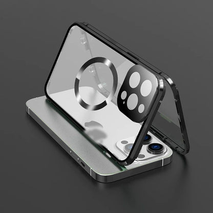 iPhone - Dual Magnetic Metal Body Magsafe Glass Case