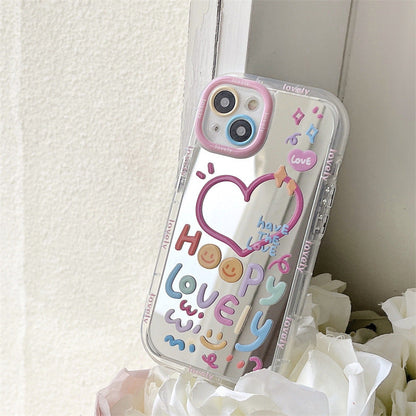 Lovely Heart Mirror Case
