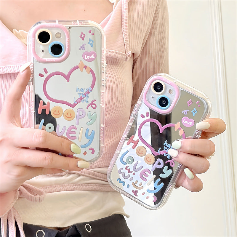 Lovely Heart Mirror Case